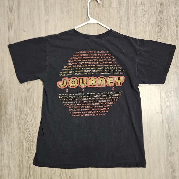 Y2k JOURNEY 2012 Greatest Hits Tour T-Shirt in Black - Picture 2 of 8
